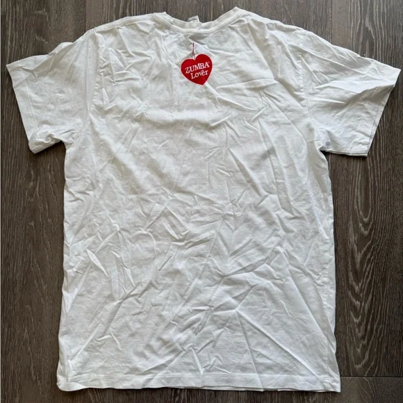 Zumba - Thank You for Dancing With Me - White T-Shirt - Unisex M/L - Picture 3 of 4